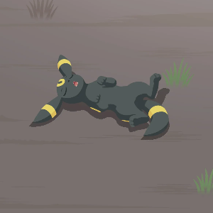 Pokemon Sleep - Umbreon Belly-Up Sleep