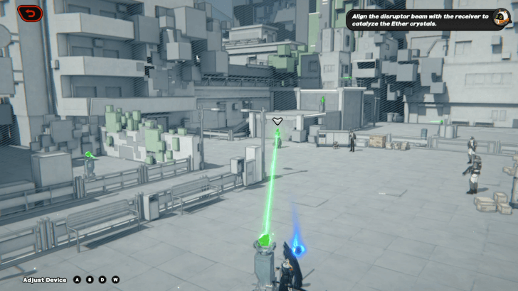 Point the Beam to the Receiver at the Base of the Ramp