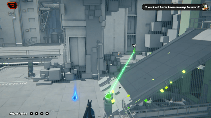 Point the Beam to the Receiver by the Lost Supply Box