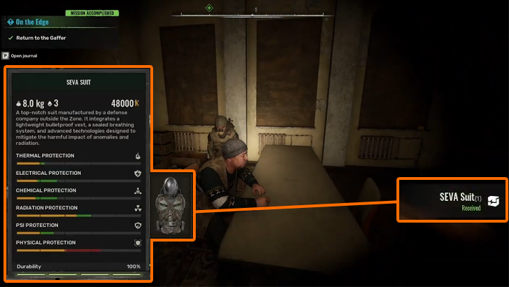 On the Edge SEVA Suit Reward