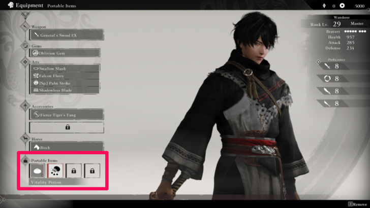 Switch out Consumable Items