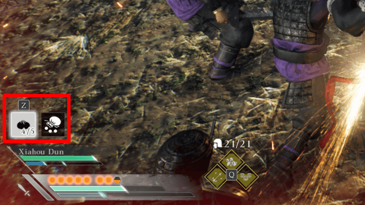 Press Z to Use Items in Battle