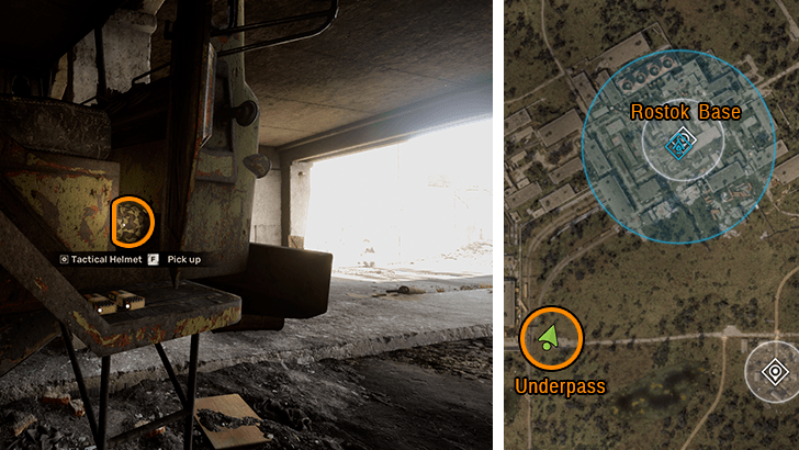 Tactical Helmet location