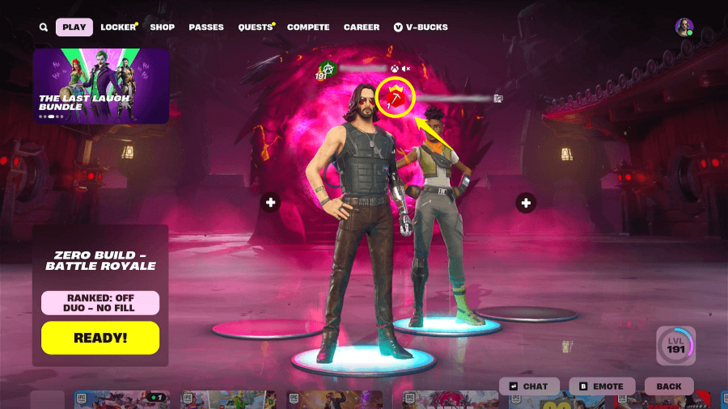 Lobby With Level 1 Account