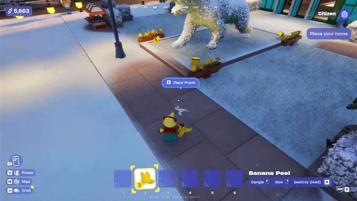 Brick Life Place Banana Peel