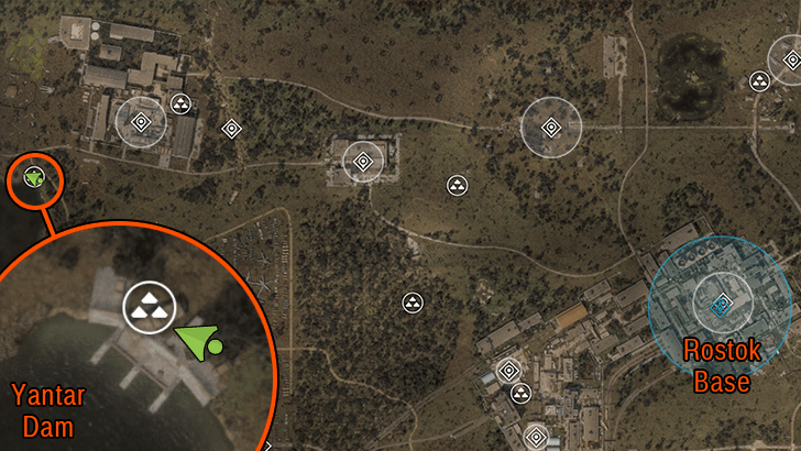 Yantar Dam Code Lock Door Location