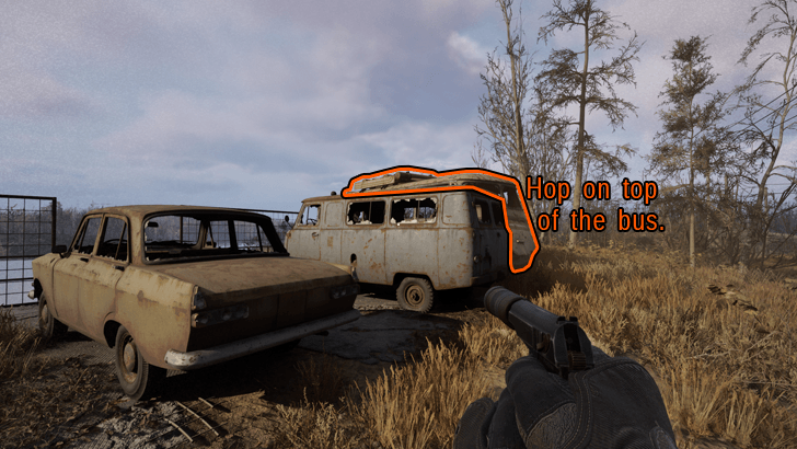 Go on top of the Bus