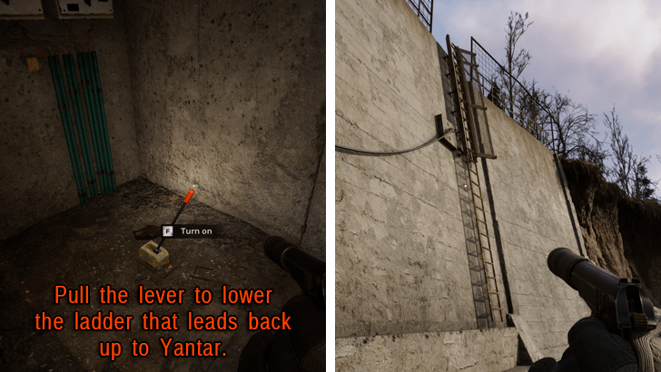 Yantar Dam Ladder Lever