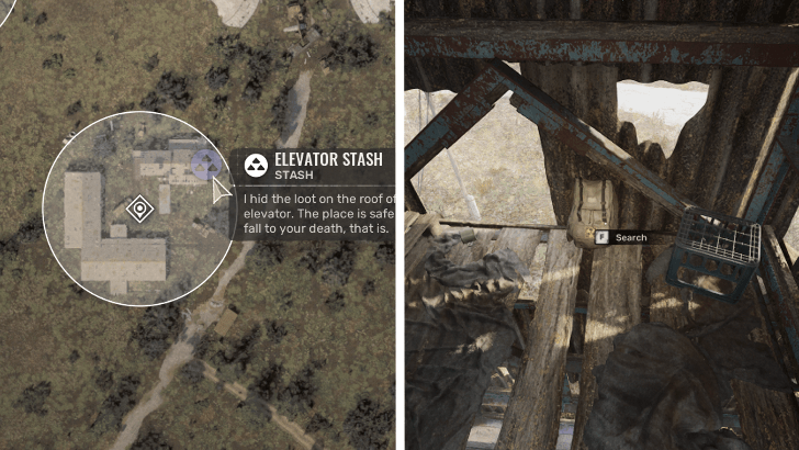 Elevator Stash Location