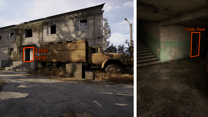 Army Warehouses Code Door