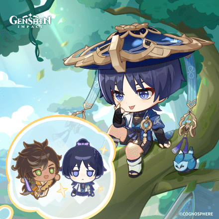 Genshin Impact - Wanderer Birthday Art 2025