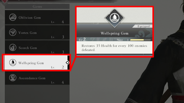 Dynasty Warriors Equip the Wellspring Gem