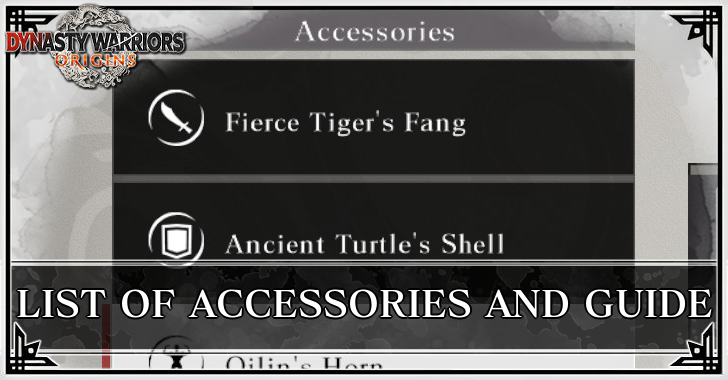 Dynasty Warriors Origins - Accessories
