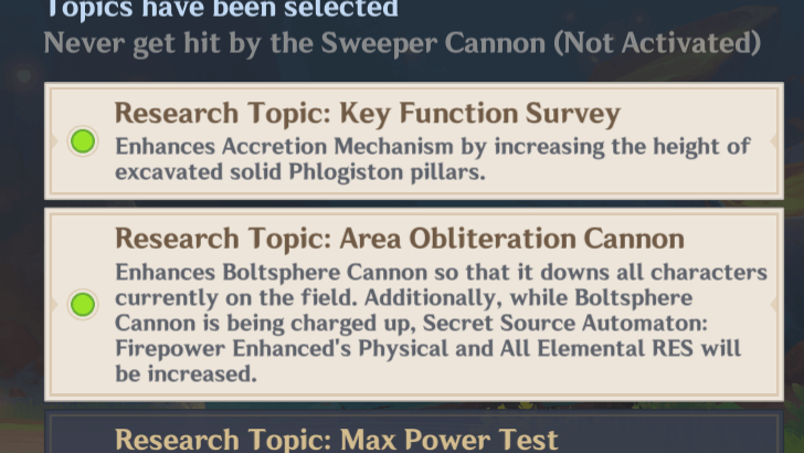 Genshin - Special Topics