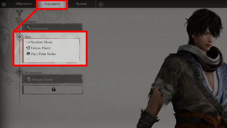 Dynasty Warriors Origins Switch Battle Arts in the Pause Menu or Battle Preparation