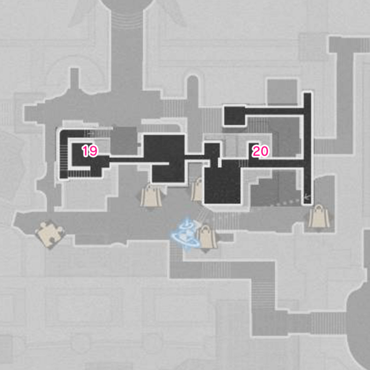 Honkai Star Rail - Creation Nymph Locations Eternal Holy City Okhema - F2 Southwest