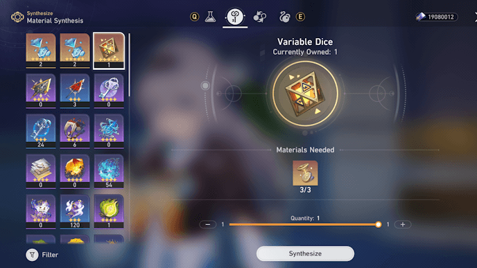 HSR Variable Dice Self Modeling Resin