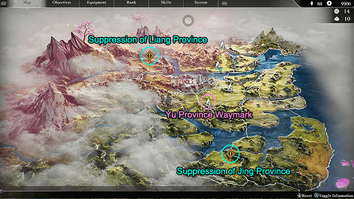 Chapter 2 Suppressions Map