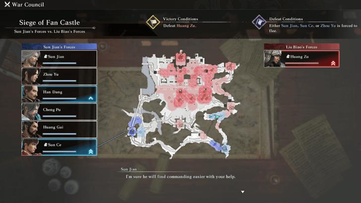 Siege of Fan Castle War Council