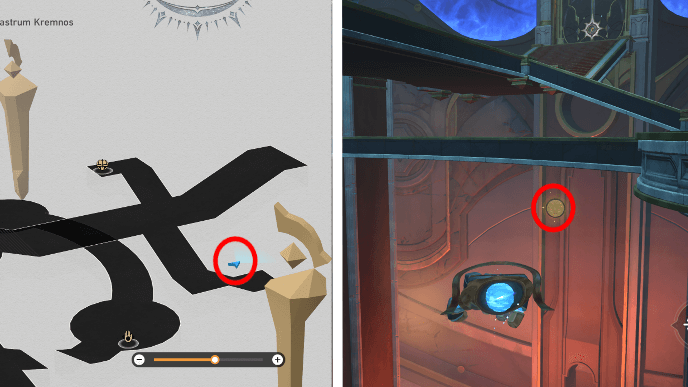 Honkai Star Rail - Bloodbathed Battlefront Castrum Kremnos - Coin of Whimsy 5 Location