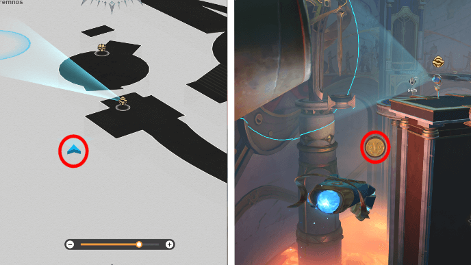 Honkai Star Rail - Bloodbathed Battlefront Castrum Kremnos - Coin of Whimsy 6 Location