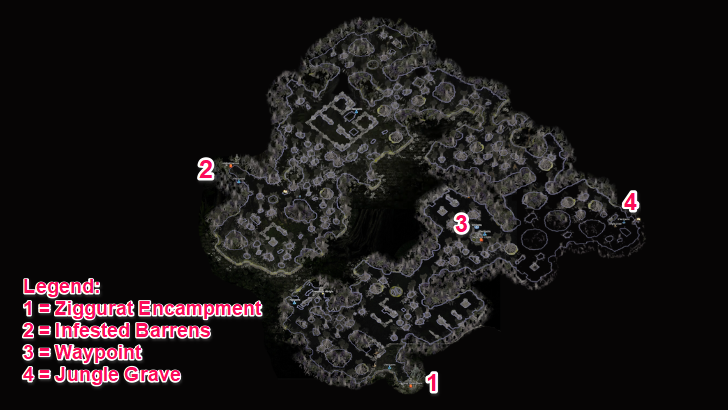 Jungle Ruins Entrance Map Layout