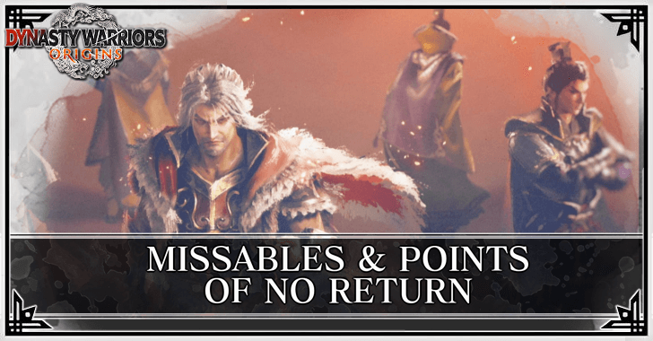 Dynasty Warriors Origins Points of No Return