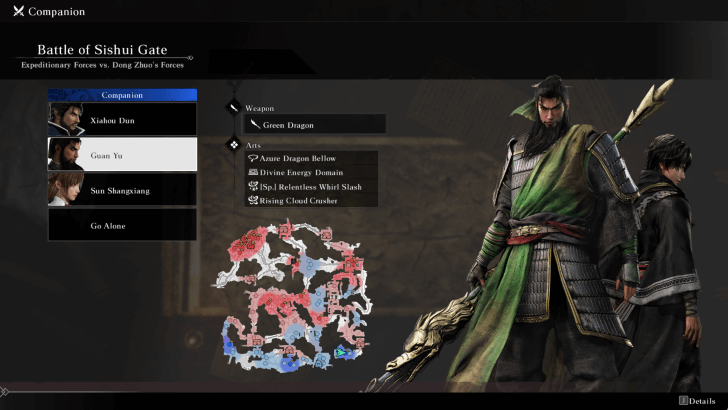 Companion Selection Screen