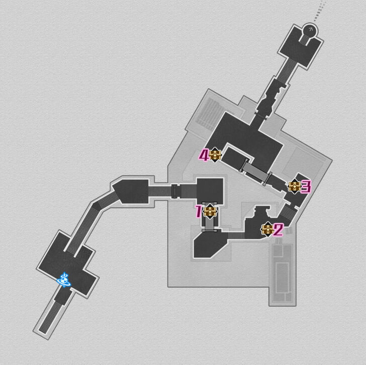 HSR Strife Ruins Castrum Kremnos B1 Southwest Chest Map