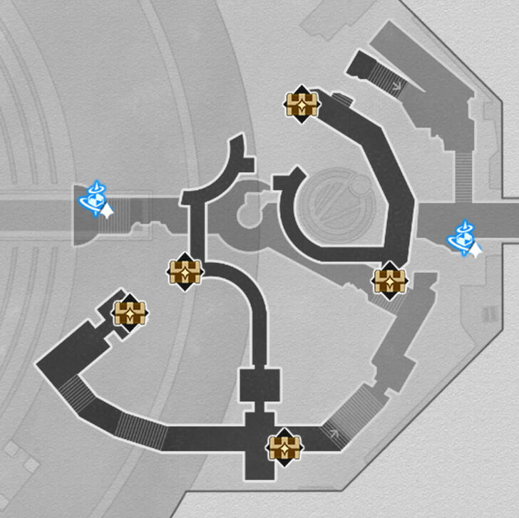 HSR Strife Ruins Castrum Kremnos B1 Northeast Map