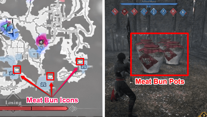 Dynasty Warriors Origins Track Meat Bun Locations on The Map