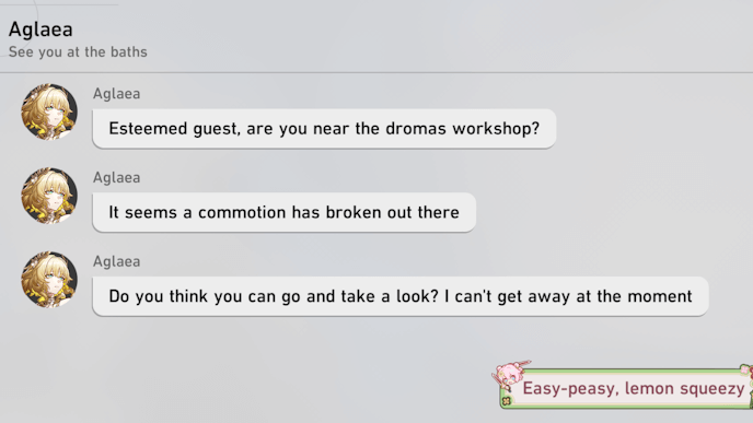 HSR - Check Message From Aglaea