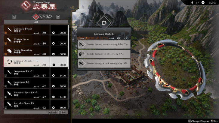 Buy and Sell Weapons