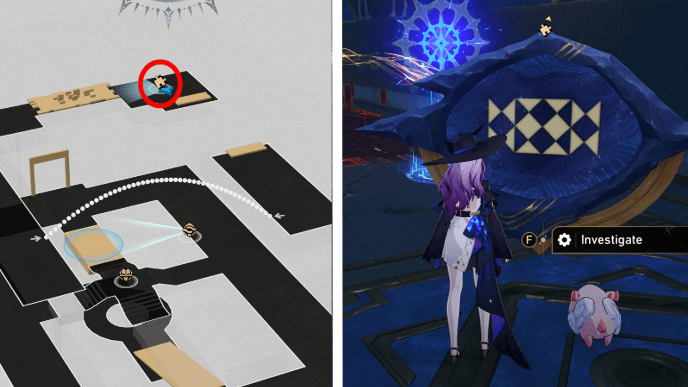 Honkai Star Rail - Abyss of Fate Janusopolis - Prophecy Tablet 1 Location