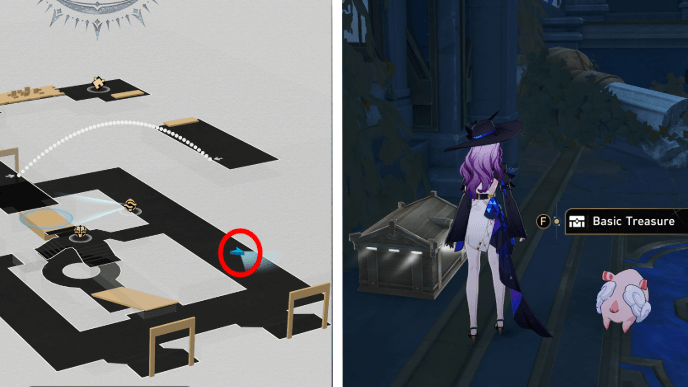 Honkai Star Rail - Abyss of Fate Janusopolis - Treasure Chest 2 Location