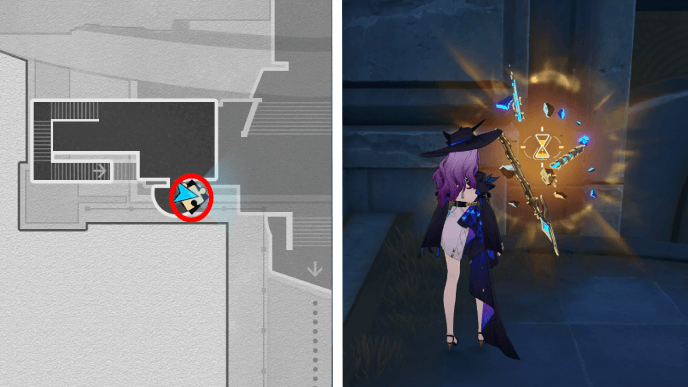 Honkai Star Rail - Abyss of Fate Janusopolis - Golden Short Spear 1 Location