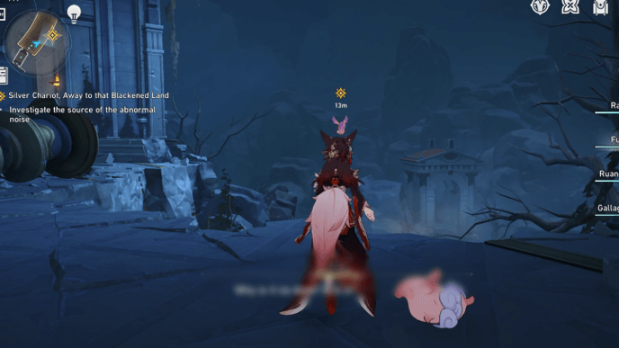 Honkai Star Rail - Silver Chariot, Away to that Blackened Land Mission Guide - Investigate Source of Abnormal Noise