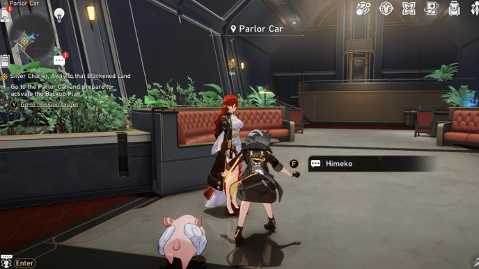 Honkai Star Rail - Silver Chariot, Away to that Blackened Land Mission Guide - Talk with Himeko