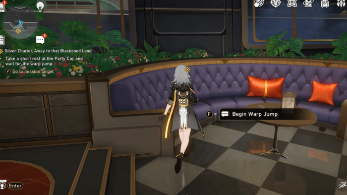 Honkai Star Rail - Silver Chariot, Away to that Blackened Land Mission Guide - Wait for Warp Jump