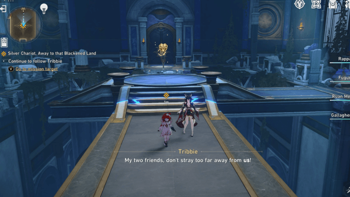 Honkai Star Rail - Silver Chariot, Away to that Blackened Land Mission Guide - Speak with Tribbie and Follow Her