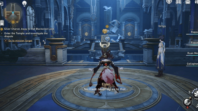 Honkai Star Rail - Silver Chariot, Away to that Blackened Land Mission Guide - Enter the Temple and Investigate