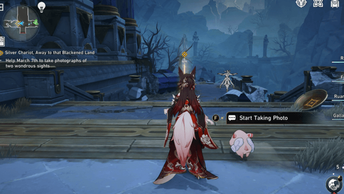 Honkai Star Rail - Silver Chariot, Away to that Blackened Land Mission Guide - Take Photos of Wondrous Sights