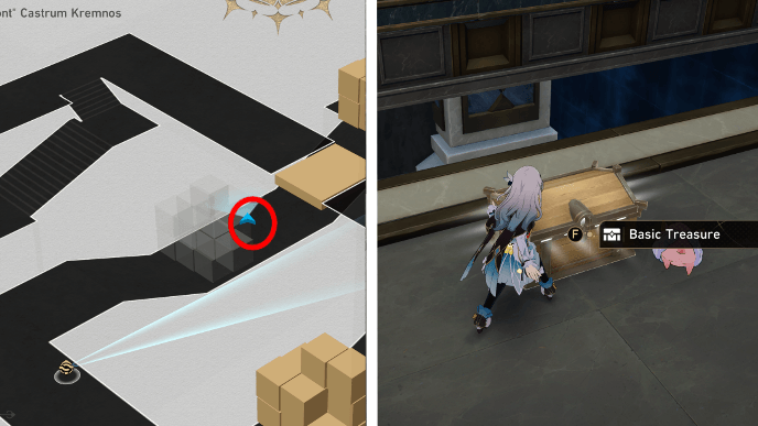 HSR Bloodbathed Battlefront Castrum Kremnos Chest 15 Location