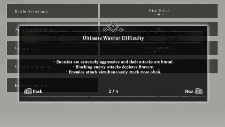 Ultimate Warrior Modifiers