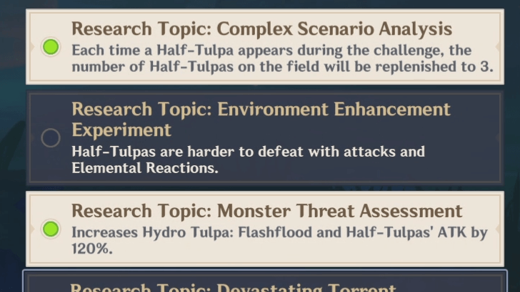 Genshin - Recommended Special Topics