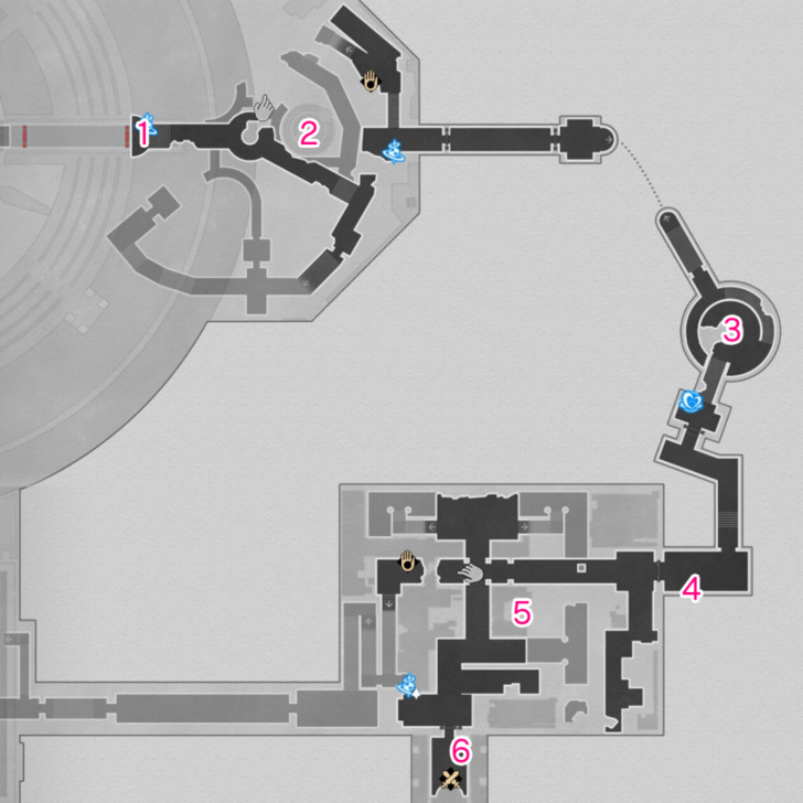 Honkai Star Rail - Creation Nymph Locations Strife Ruins Castrum Kremnos - F1 Northeast