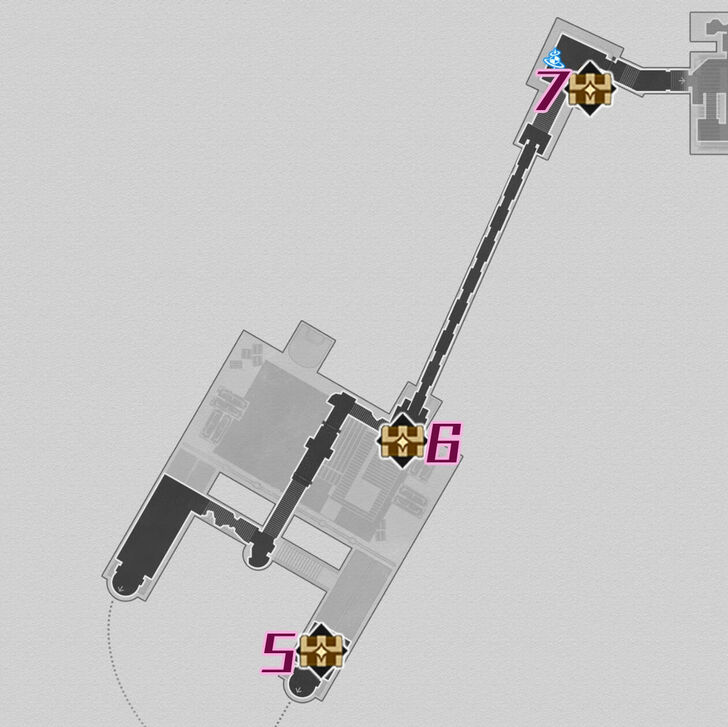 HSR Strife Ruins Castrum Kremnos F1 Southwest Chest Map