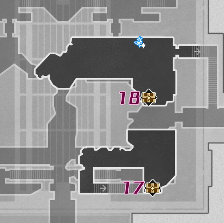 HSR Strife Ruins Castrum Kremnos F3 Chest Map