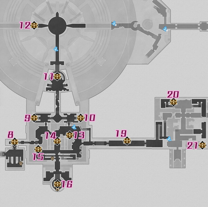 HSR Strife Ruins Castrum Kremnos F2 Chest Map