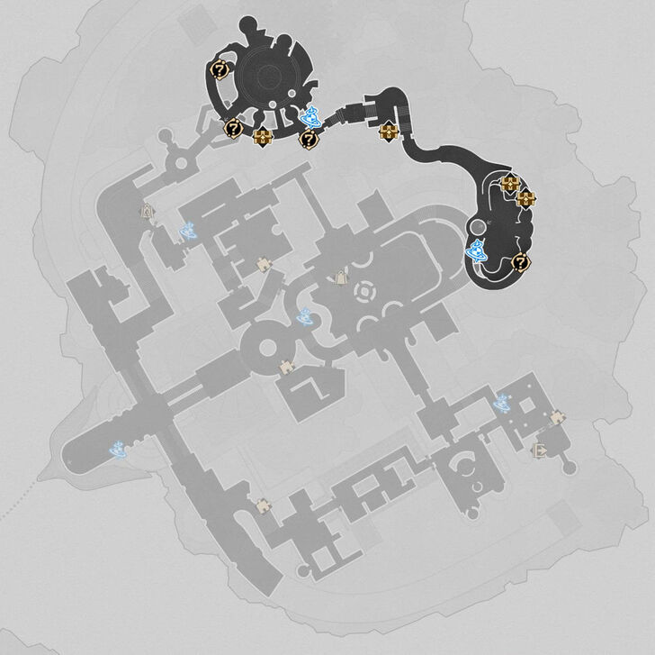 HSR Eternal Holy City Okhema F2 Northeast Map